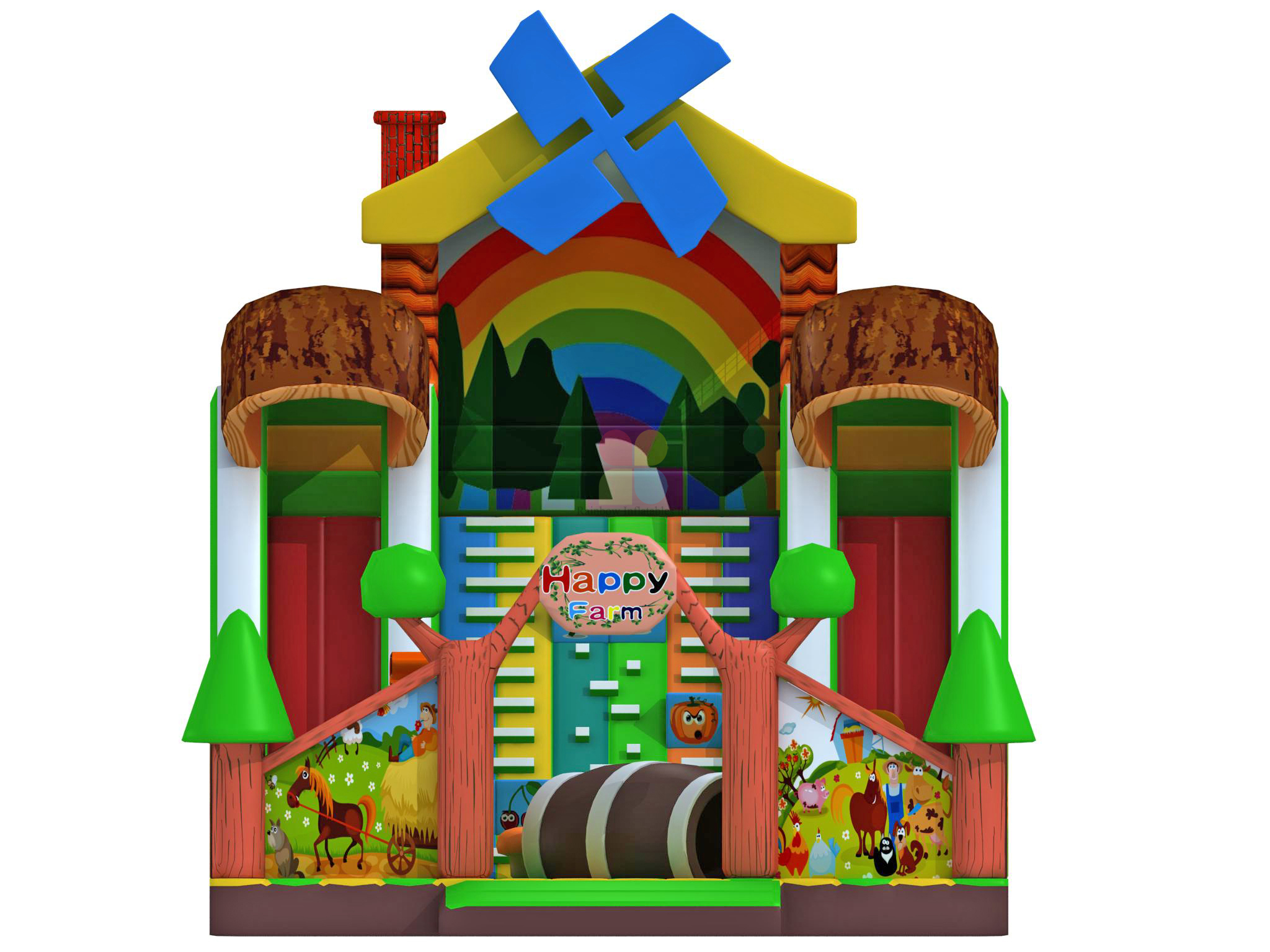 New Design Large Commercial Inflatable Toddlers Playground Playhouse for Sale