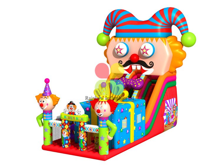 RB6099（9x5.5m）Inflatable giant clown slide for children and adult 