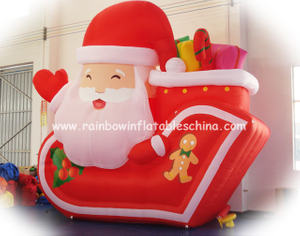 RB20015（2x1.5m）Inflatable Rainbow santa claus 