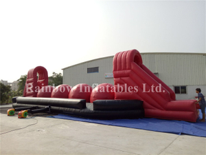 RB9004-1（12x6.3x4.3m）Inflatable interactive games outdoor big baller wipeout game 