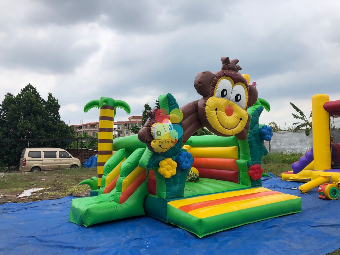 Inflatable Jungle Monkey Combo