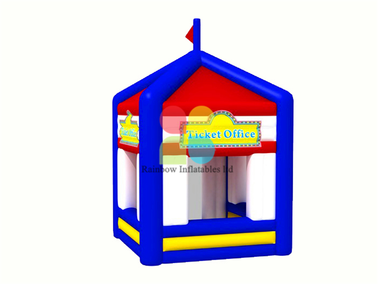 RB41040（3.5x3.5m）Inflatable Rainbow advertising tent ticket office tent