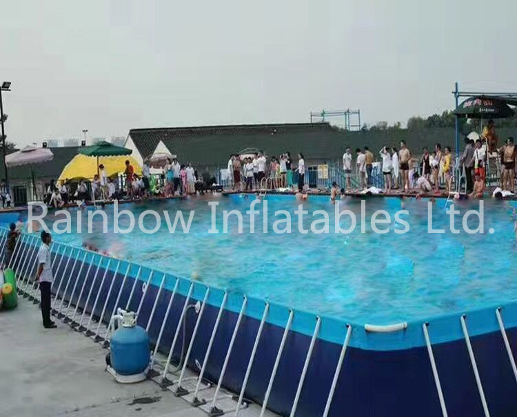 Hot Outdoor Commercial Inflatable Water Park with Frame Pool Portable Water Park