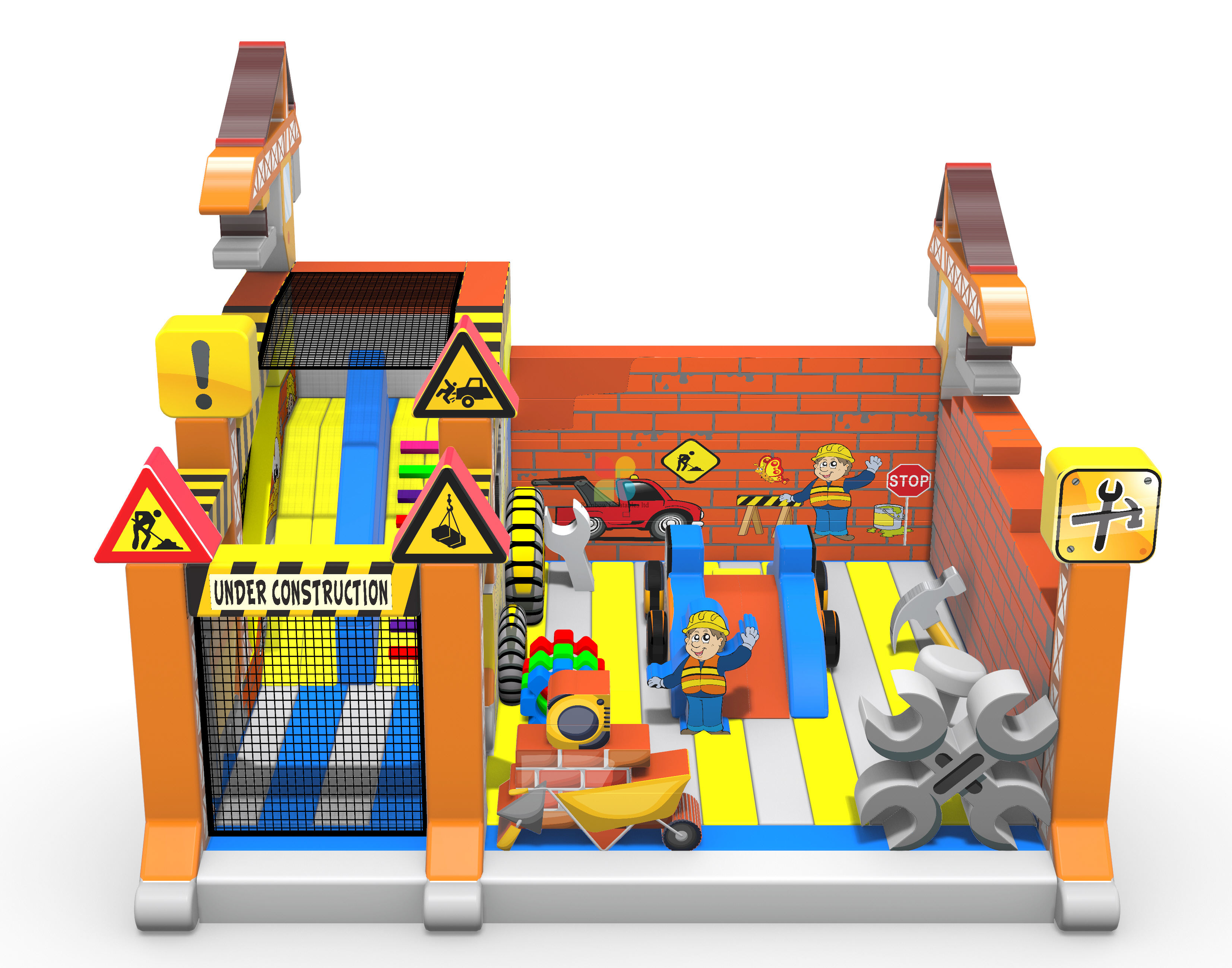 Inflatable Extreme Builder Zone Bouncer 