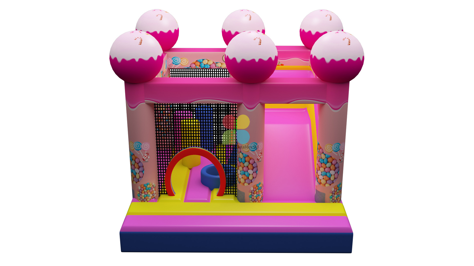 Pink Inflatable Combo Inflatable Jumping House for Girls