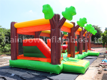 Large Indoor Sport Game Inflatable Obstacle Course Running Game for Kids