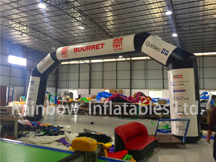RB21050（7x4m）Inflatable Big Black Arch for sale