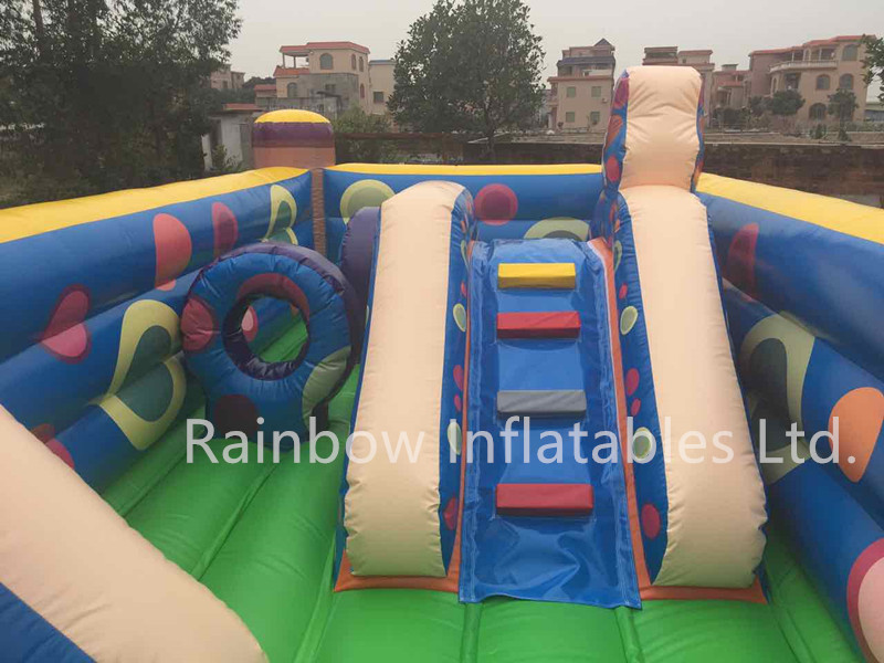 Large Commercial Inflatable Kungfu Kids Playground Funcity
