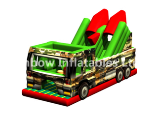 RB5200（4x10x5.5m） Inflatable New rainbow Missile vehicle Obstacle Course 