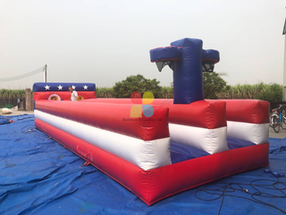 Adults outside Games Inflatable Bungee Run