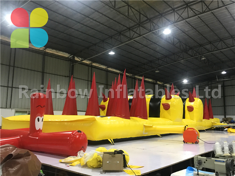 Huge Outdoor Commercial Inflatable Obstacle Course Challenge Game Eqiupment