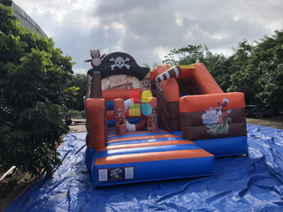 Pirate Theme Inflatable Bouncer Slide