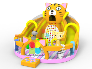 Pvc Durable Commercial Colorful Outdoor Inflatable Adventure Playground Slide Obstacle for Kids