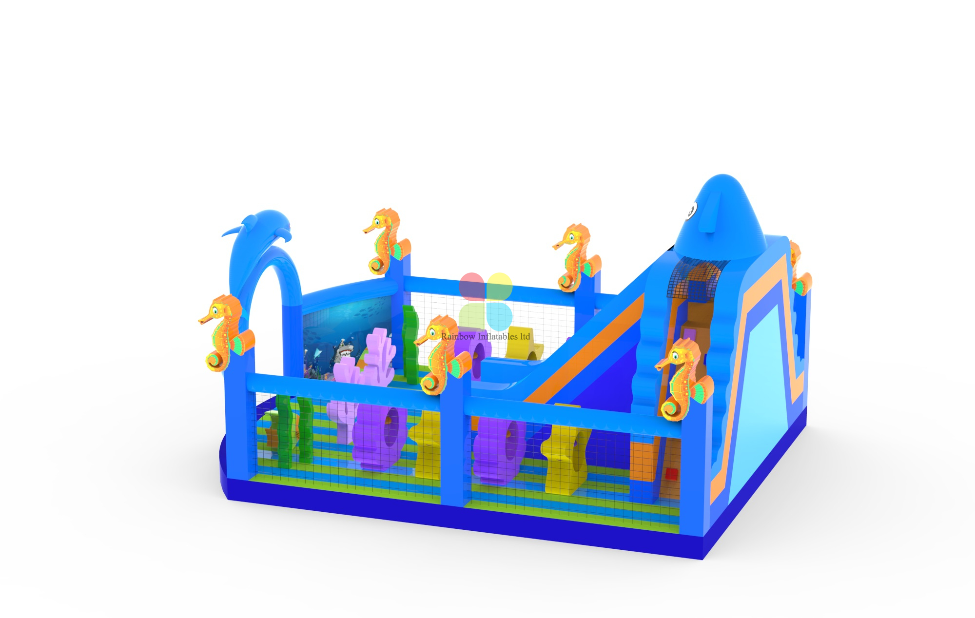 Giant Ocean World Inflatable Playground