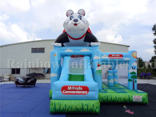 2 in 1 Commercial Inflatable Panda Theme Combo for Kids