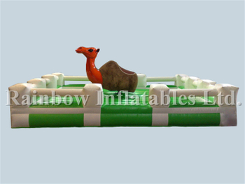 RB9124-7（5x5m）Inflatable Orange Camel With Mattress Game For Sale