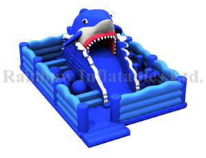 RB01047（7x10x5m）Inflatable Shark Funcity Amusement Park,