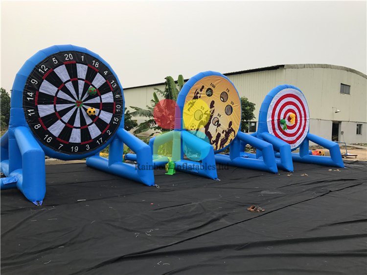 Famous Commercial Inflatable Sports Game Soccer Goal Game for Adults