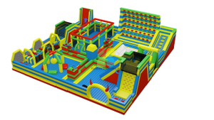 The Biggest Rainbow Inflatable Theme Park Ourdoor Inflatable Amusement