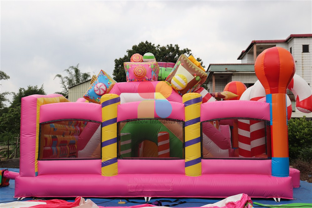inflatable candy castle park