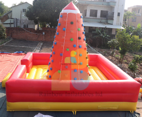 Outdoor Fun Sport Game Inflatable Rock Climbing Mountain Wall for Sale