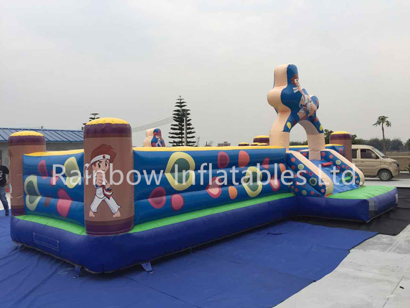 Large Commercial Inflatable Kungfu Kids Playground Funcity