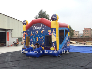  Inflatable Disney Theme Princess Bouncy Castle