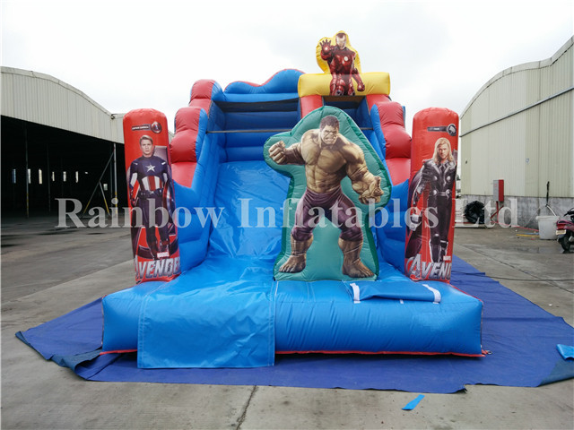 Most Attractive Commercial Inflatable The Avengers Slide for Children