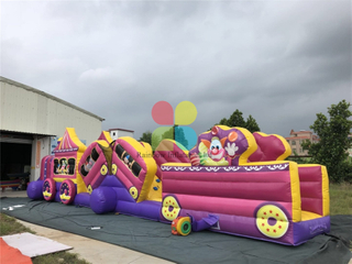 Inflatable Clown Train Obstacle