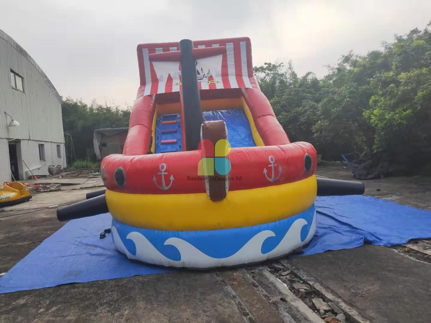 Indoor And Outdoor Inflatable Mini Pirate Boat for Kids 