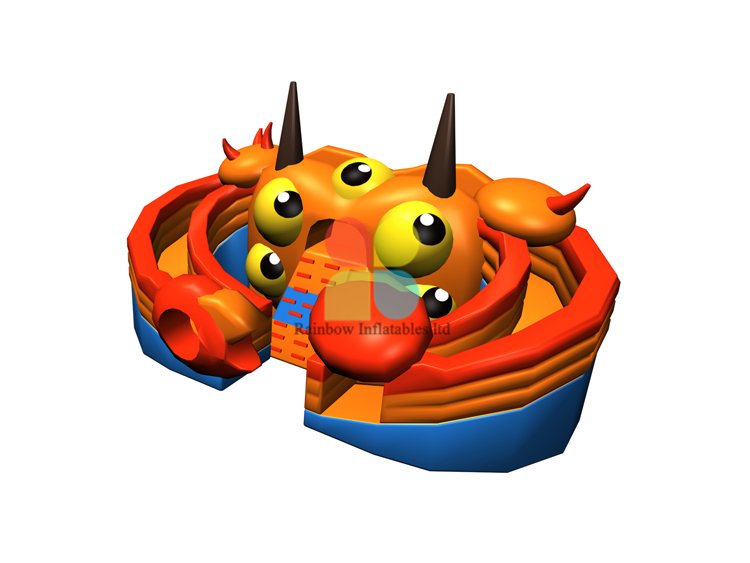 RB06117（8.7x6x3.4m）Inflatable crab giant double slide new design for sale