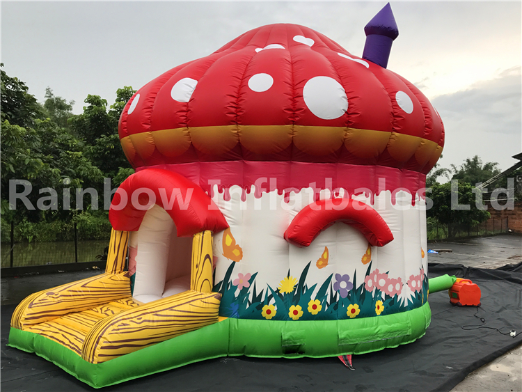 Outdoor Commercial Mushroom Shape Inflatable Bouncers