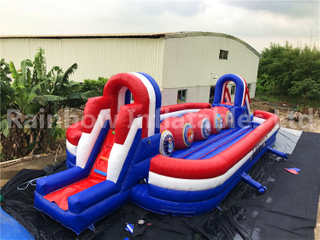 Popular Outdoor Inflatable Wipeout Big Baller Game for Sale