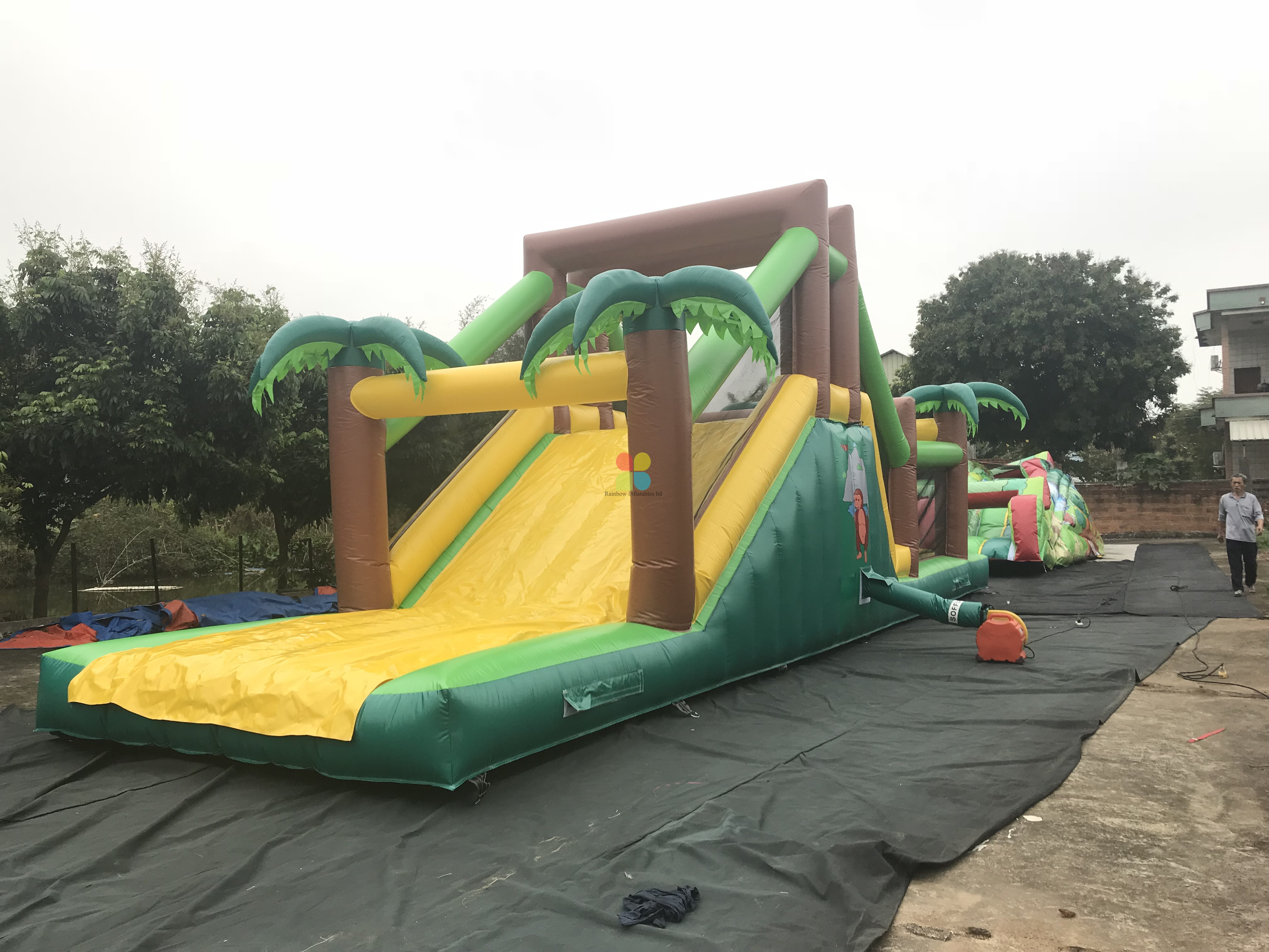 small water slides for sale from China manufacturer Rainbow Inflatables ltd