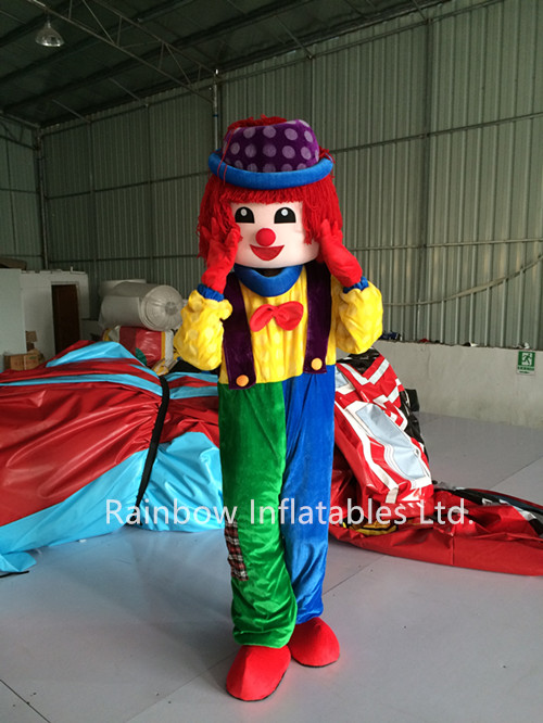 RB25009（2.2MH） Rainbow Hot Sale clown Fur Costumes 