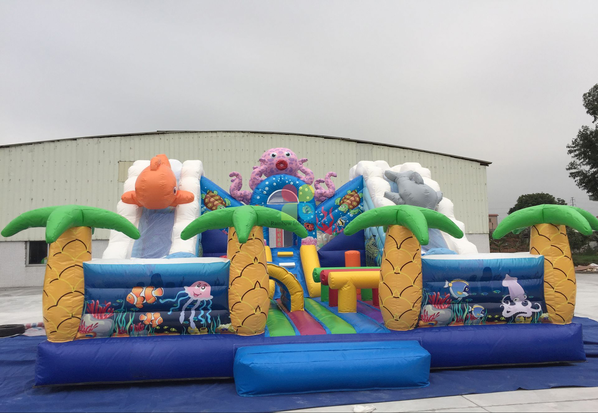 Best Quality outside Inflatable Underwater World Theme Playground for Children