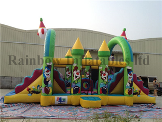 Small Indoor Inflatable Clown Playground for Family