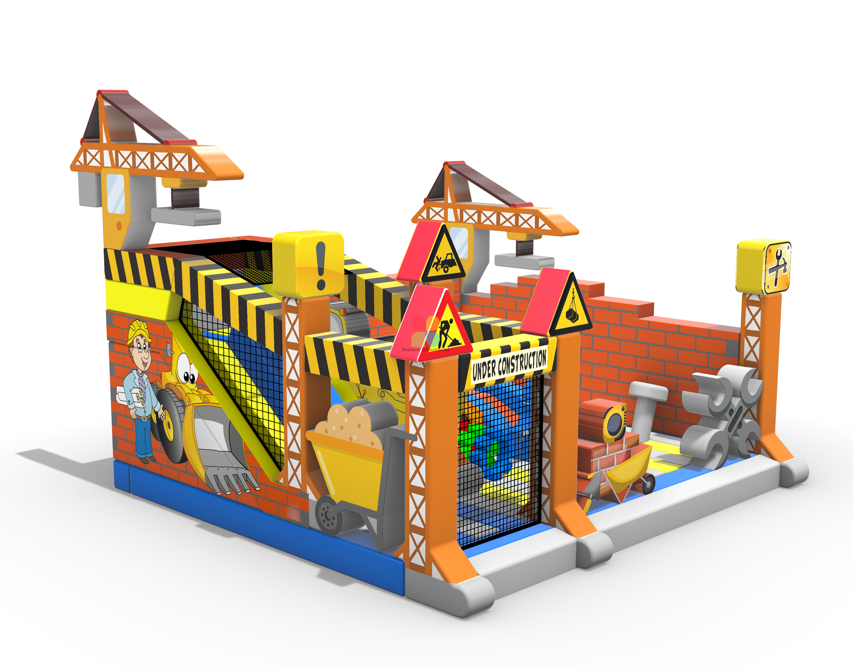 Inflatable Extreme Builder Zone Bouncer 