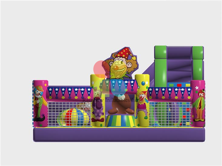 New Design Clown Inflatable Fun Park