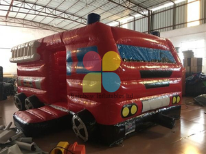 Buy New Design Pvc Inflatable Fire Truck Combo
