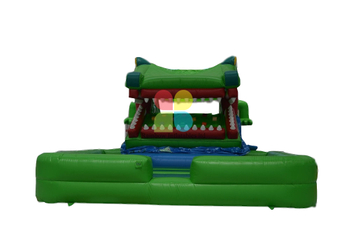 Inflatable Crocodile Moving Mouth Slide for Outdoor And Indoor