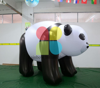  Customized Advertising Inflatable panda mascot cartoon figures for decorations