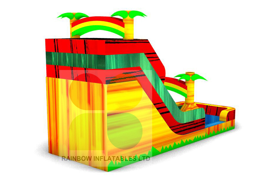 Custom-designed 30ft American Commercial Inflatable Water Slide 