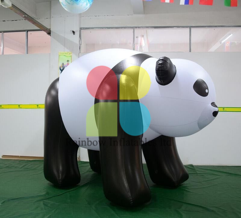  Customized Advertising Inflatable panda mascot cartoon figures for decorations