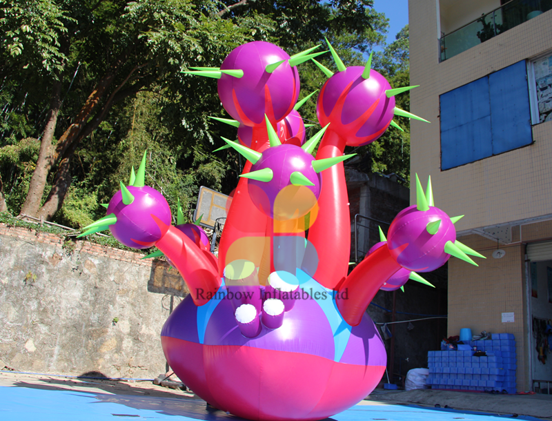 Advertising inflatable flower chain inflatable plant with light 