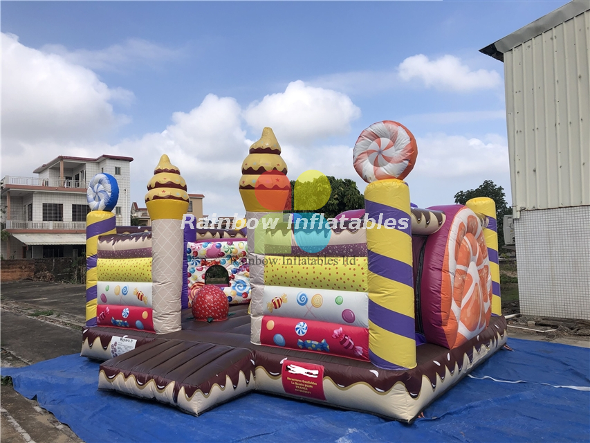 Rainbow Candy Icecream Chocolate Inflatable Combo, Sandwich Biscuit Combo for Sales