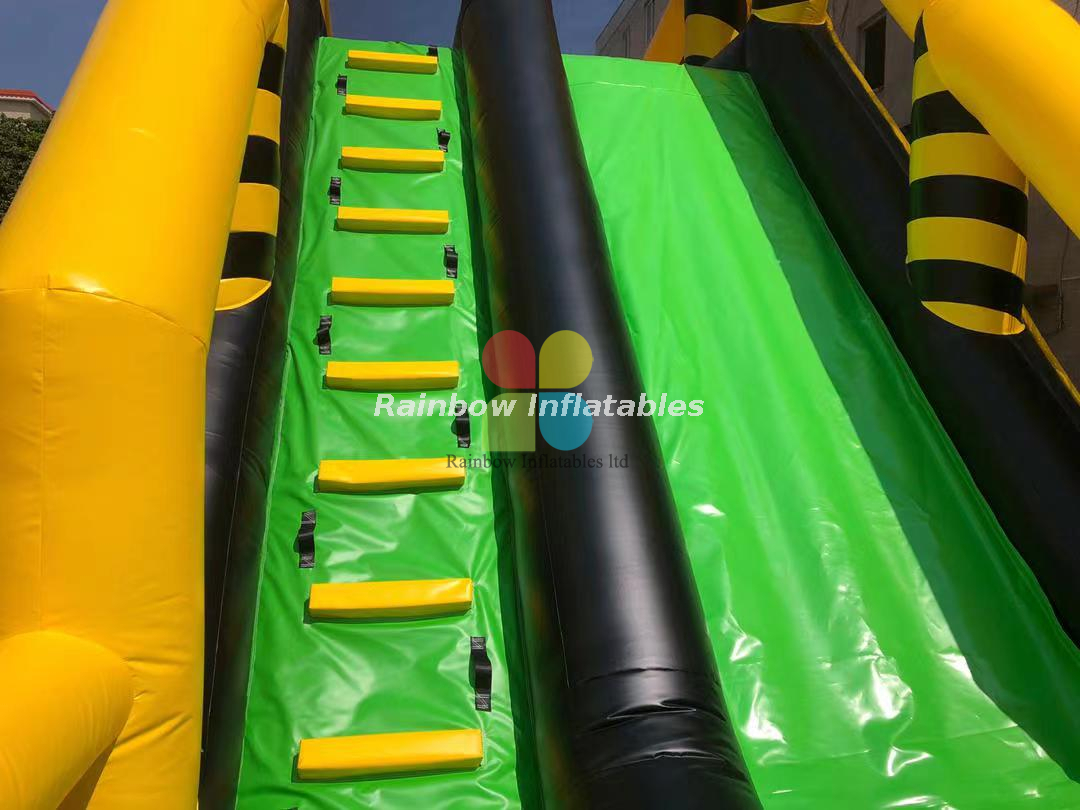 Commercial High Jump Freefalll Air Bag with Climbing And Slide 