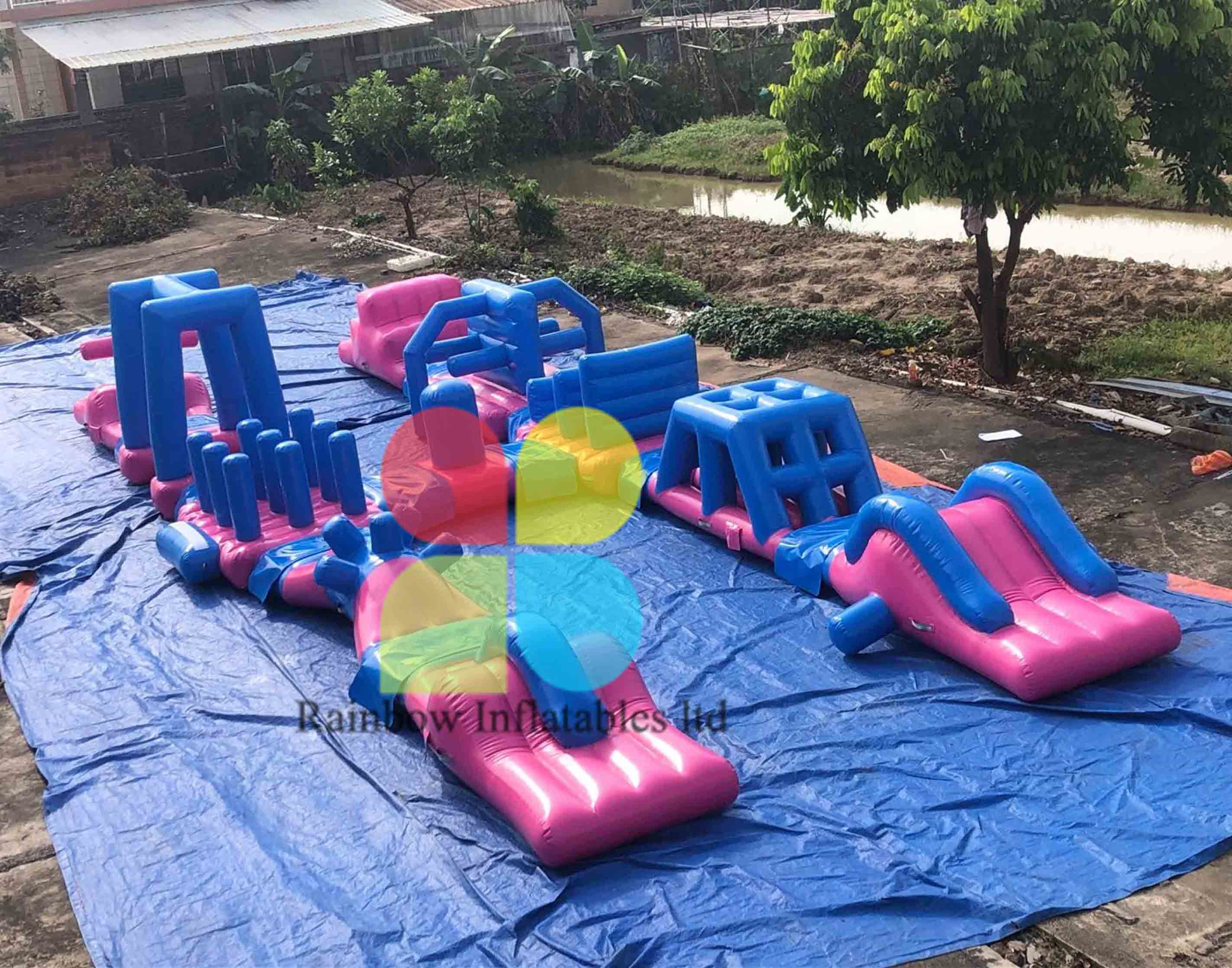 Outdoor Floating Inflatable Water Park Water Games For Summer