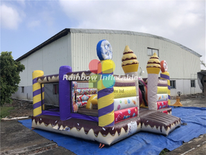 Rainbow Candy Icecream Chocolate Inflatable Combo, Sandwich Biscuit Combo for Sales