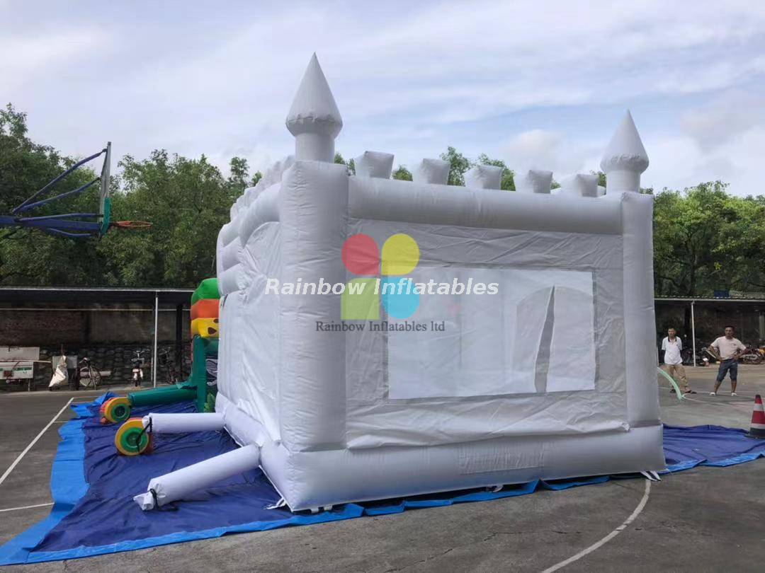 Inflatable White Inflatable Bounce House for Wedding Party